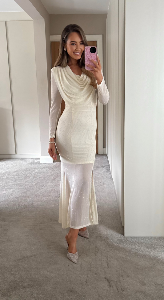 Sophia Dress Cream