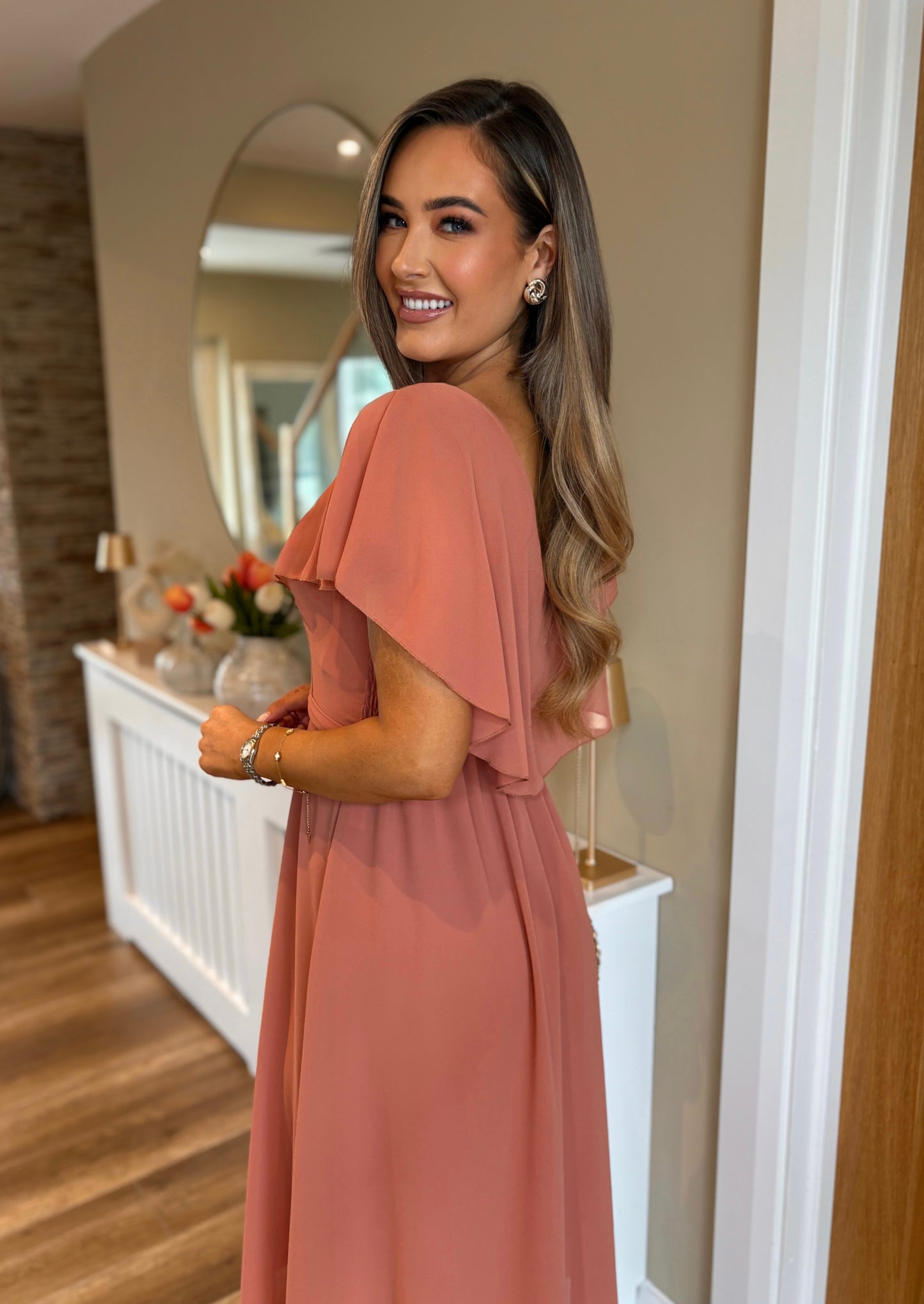 Mabella Dress Salmon