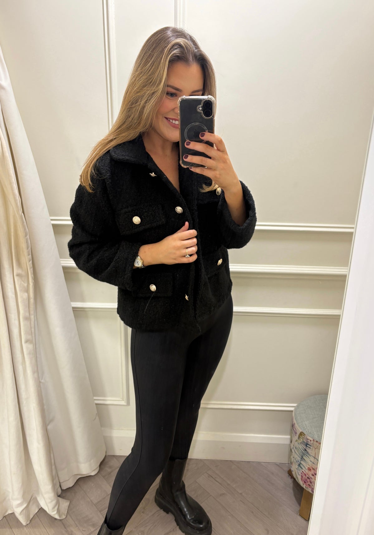 Adriana Shacket Black