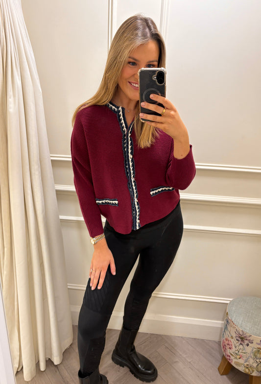 Lillia Knit Burgundy