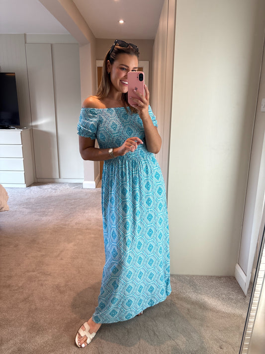 Nella Dress Sky Blue