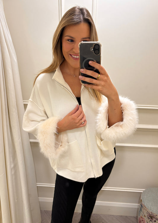 Lori Cardigan Knit White