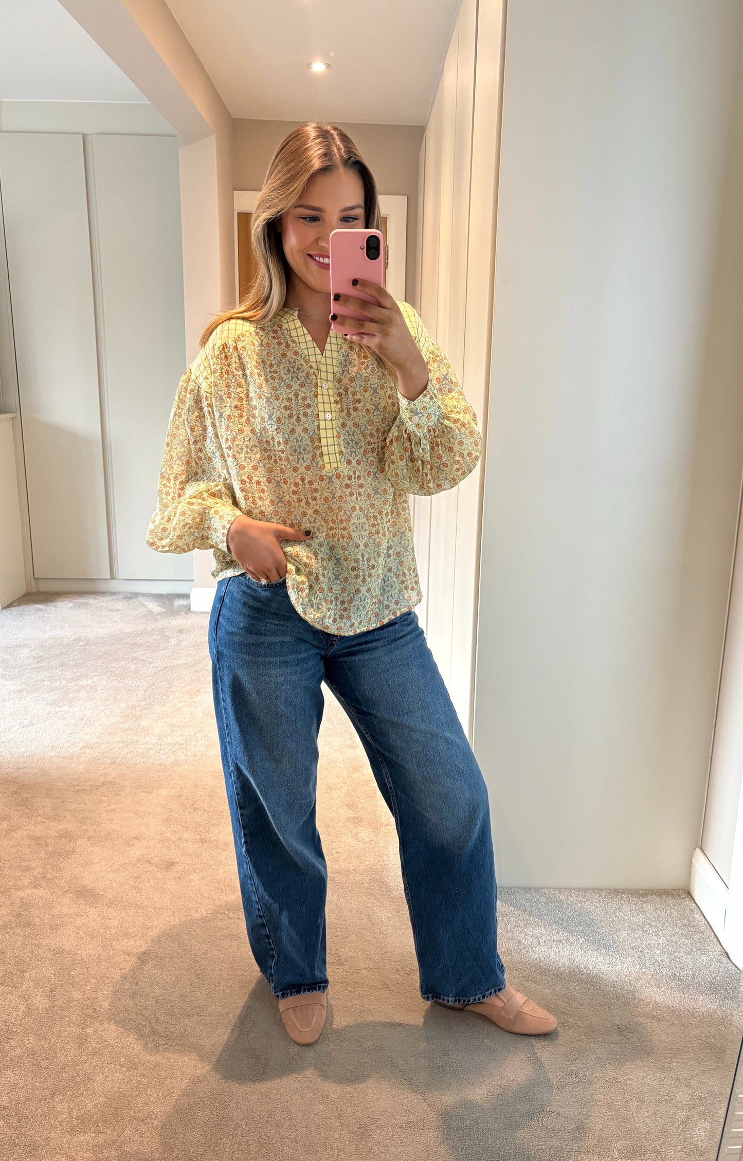 Naya Button Blouse Yellow