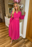 Cassie Belted Dress Pink