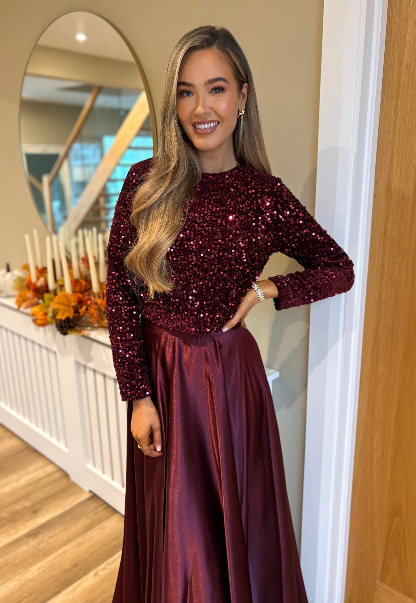 Tulia Skirt Burgundy