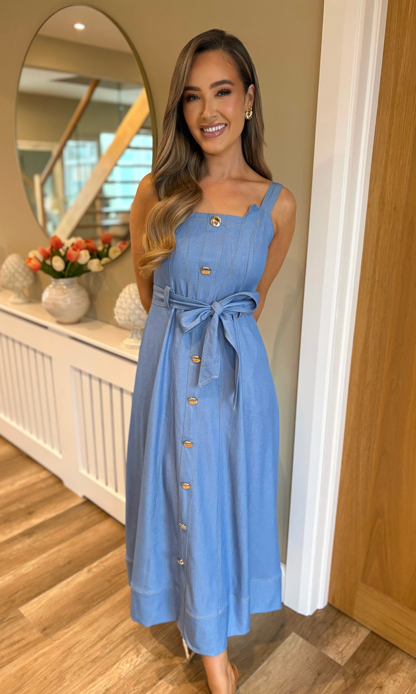 Fifi Dress Light Denim