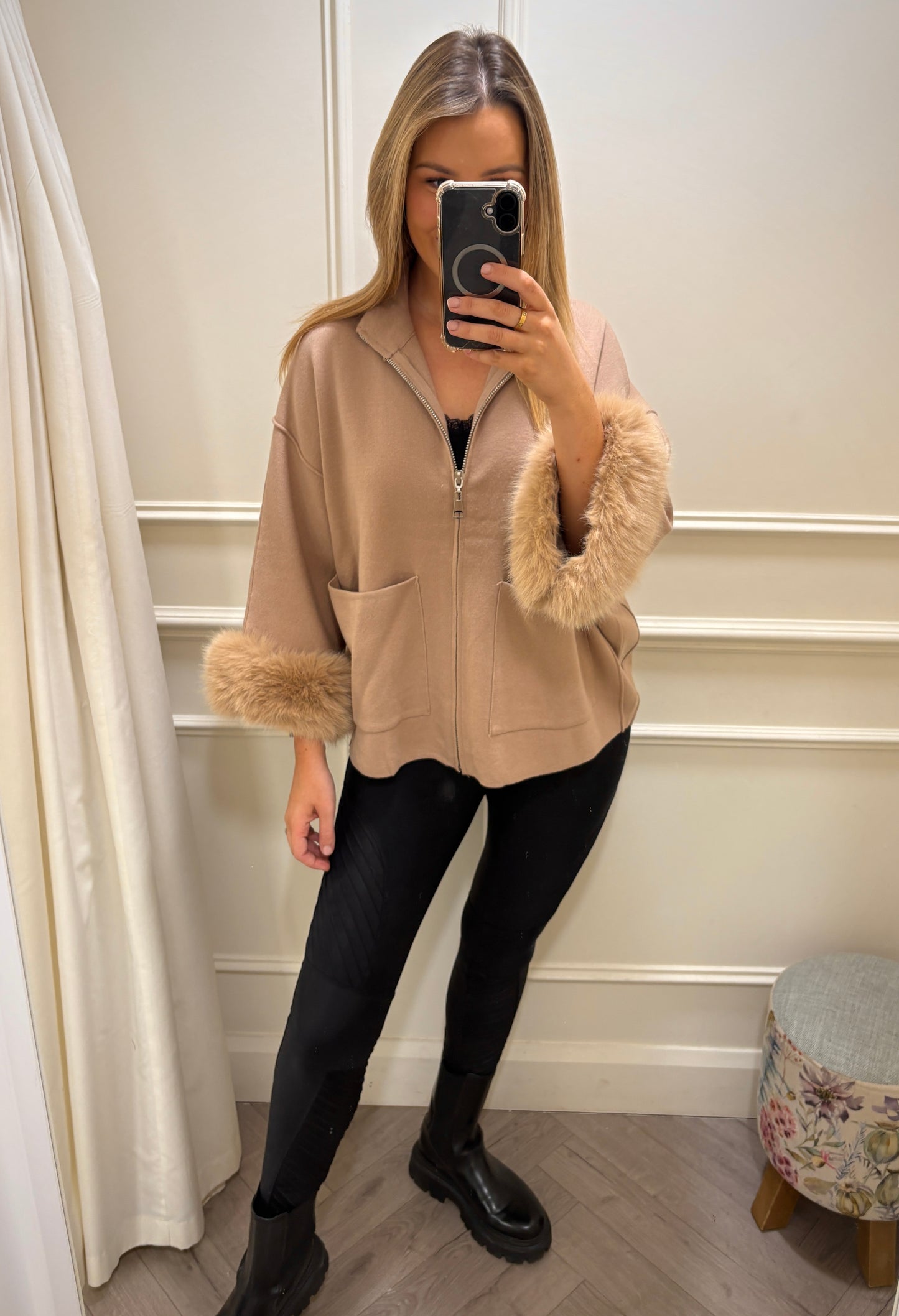 Lori Cardigan Knit Tan