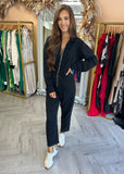 Ava Boiler Suit Black