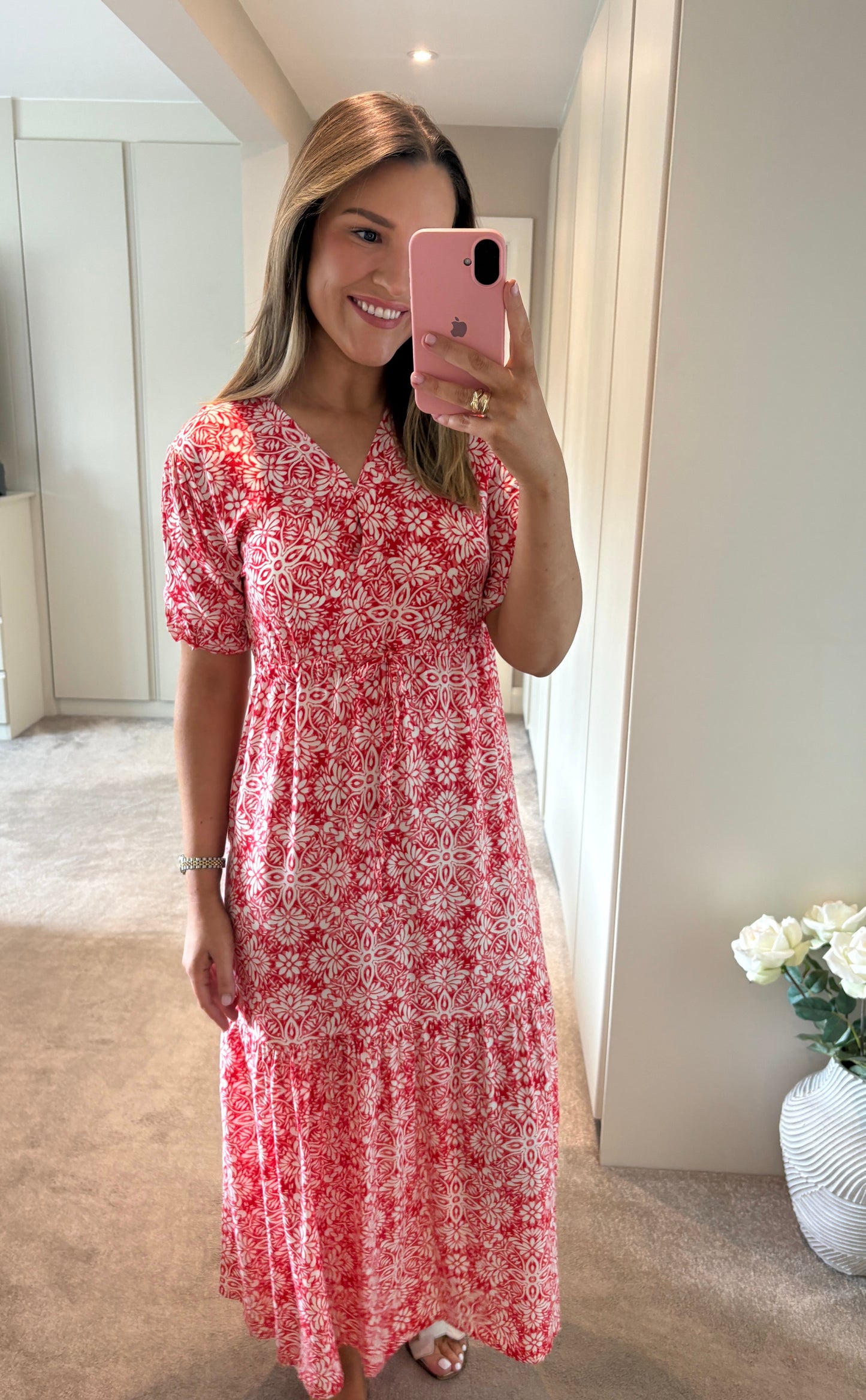 Brona Dress Red