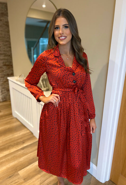 Makayla Dress Orange