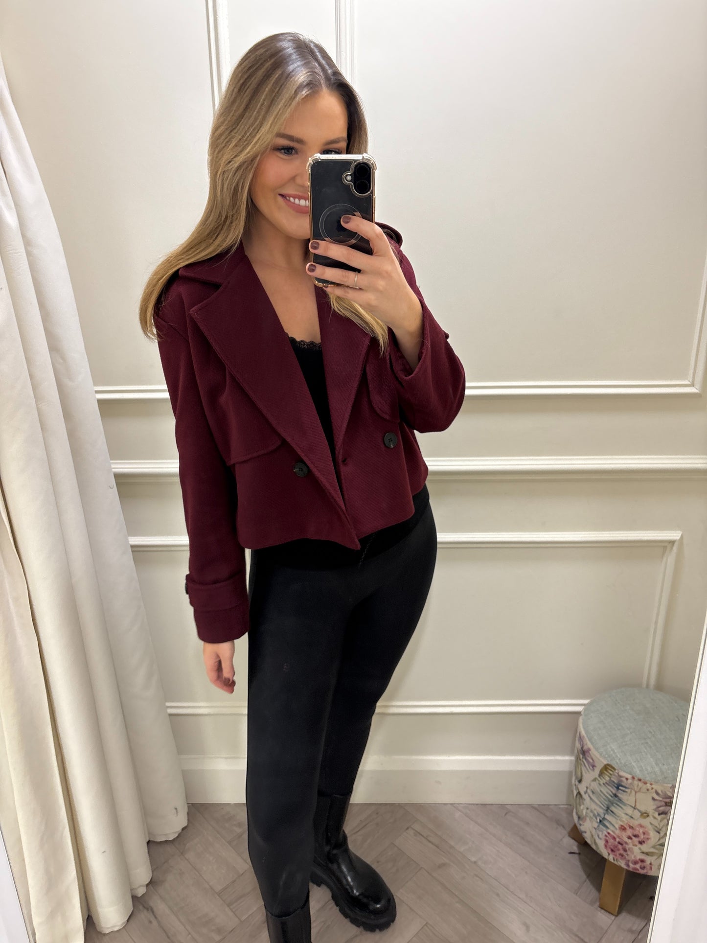 Hazel Jacket Burgundy