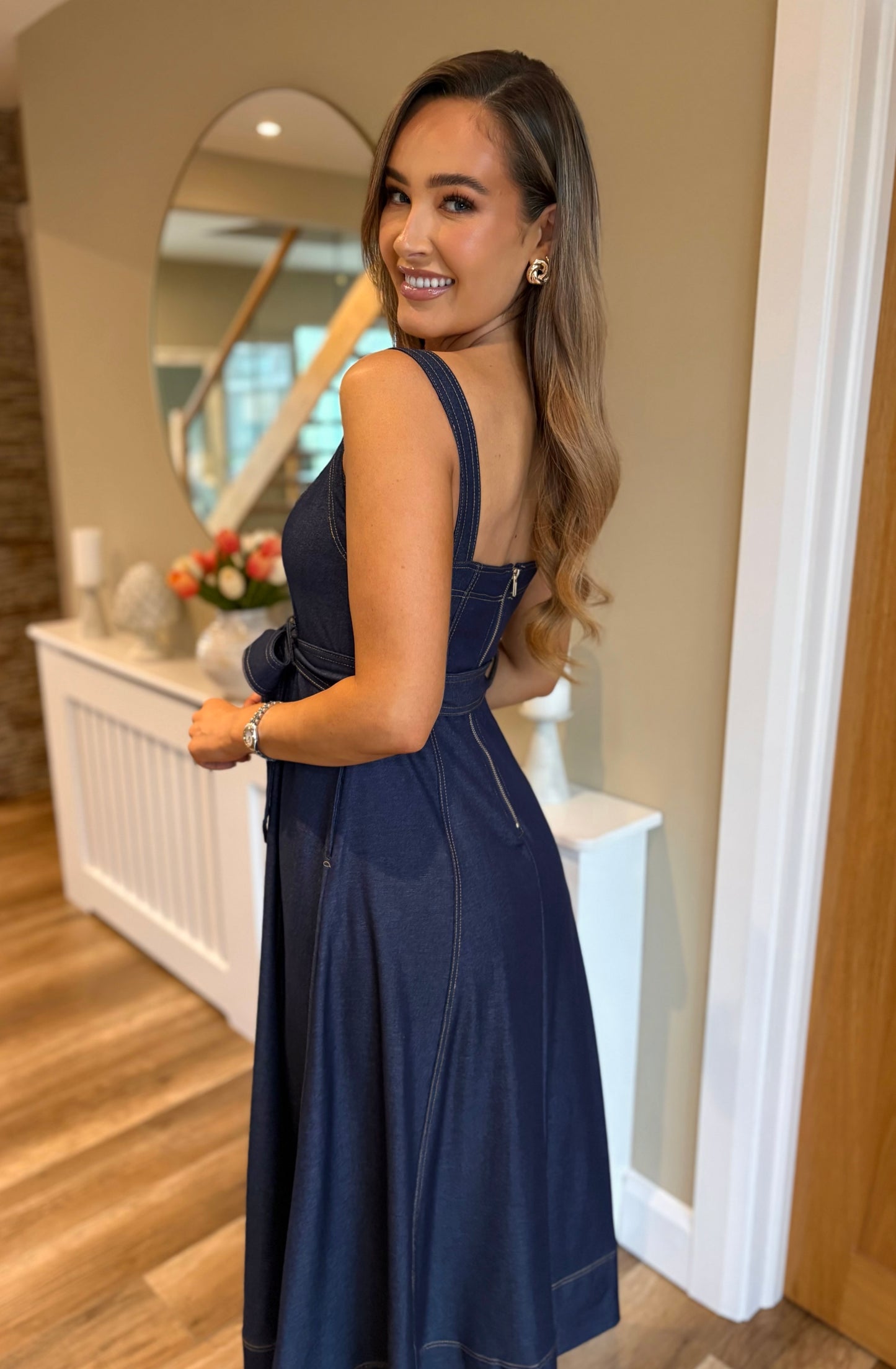 Fifi Dress Dark Denim