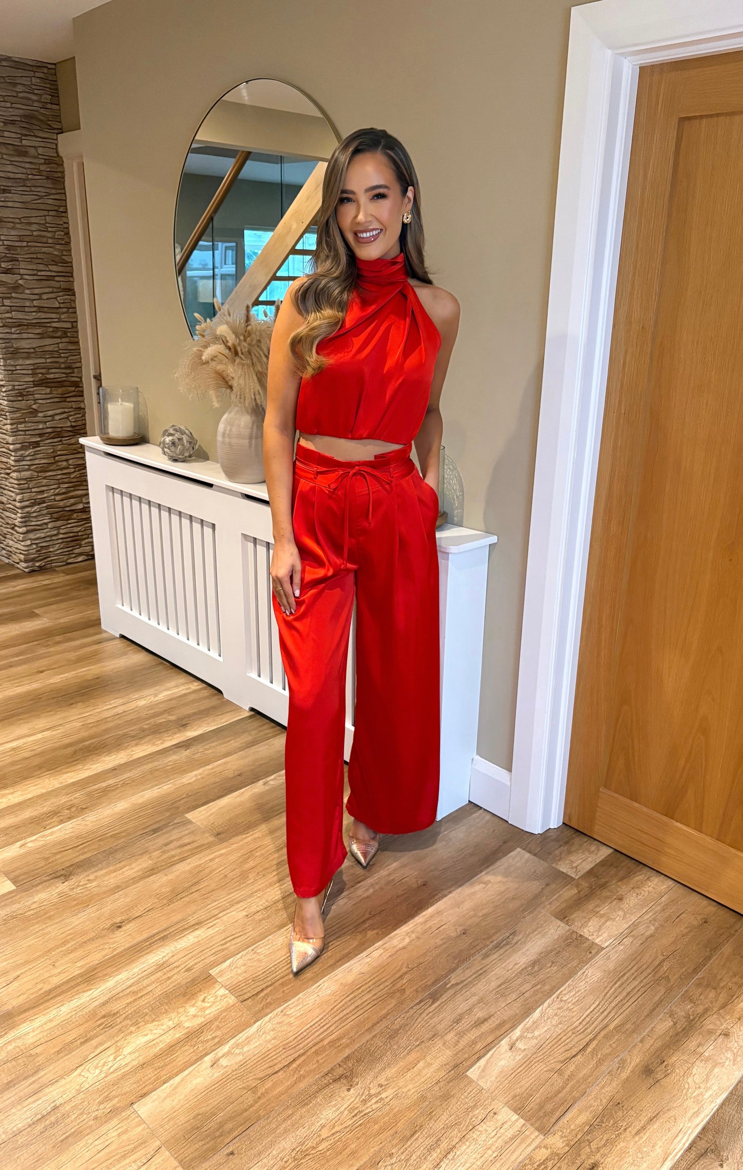 Celine Two Piece Red