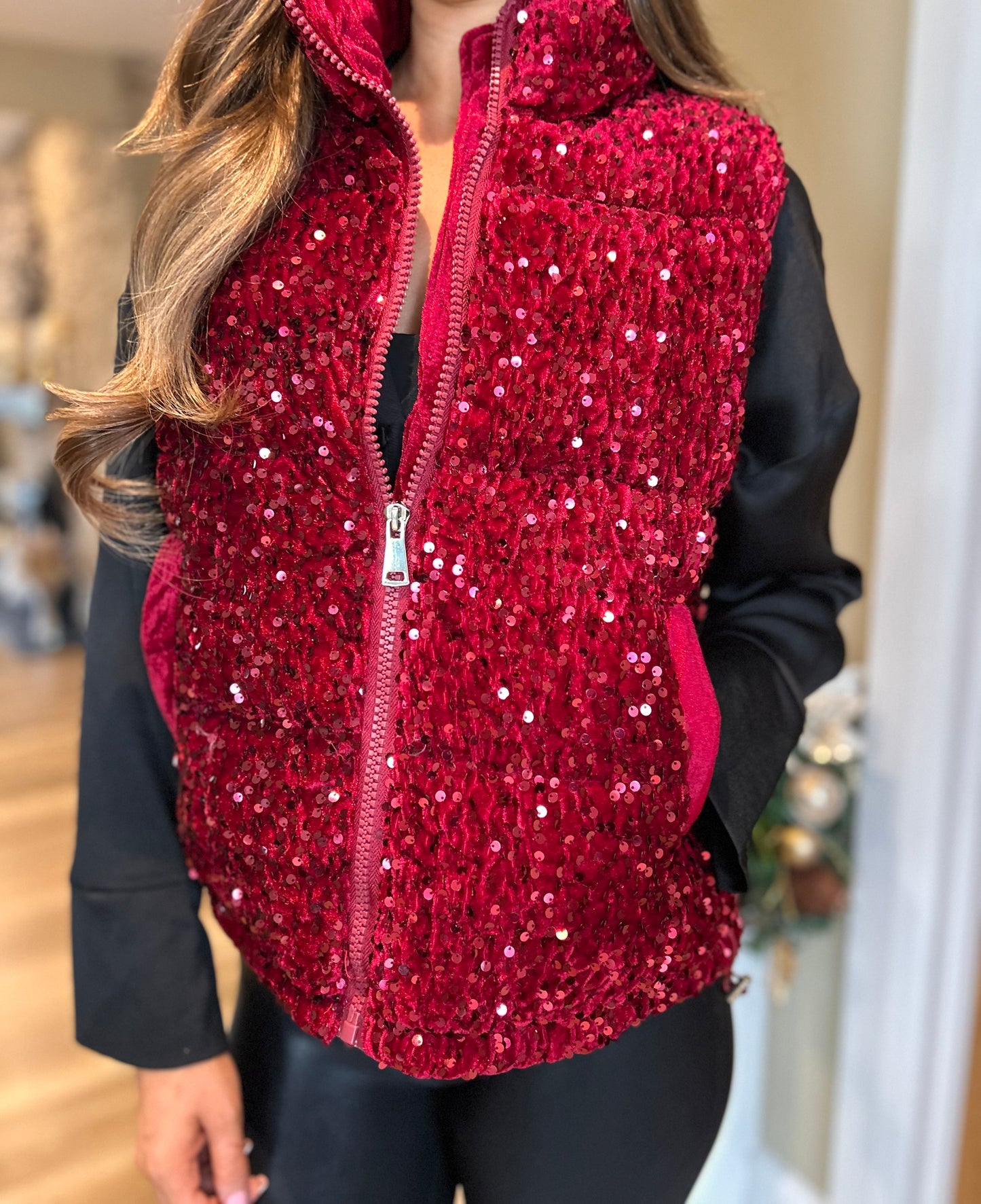 Leni Sequin Gilet