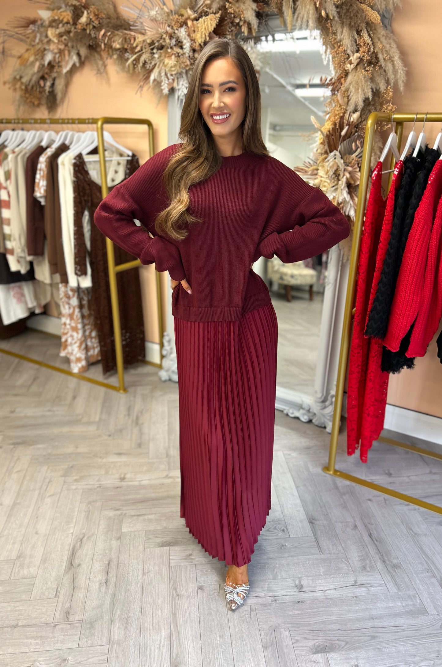 Ellis Dress Burgundy