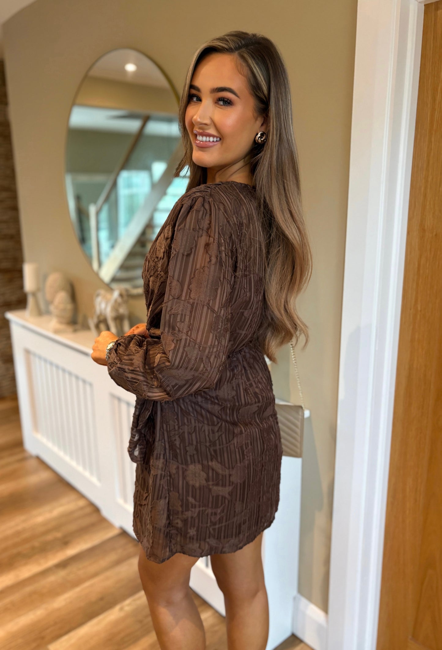 Zoriana Dress Brown