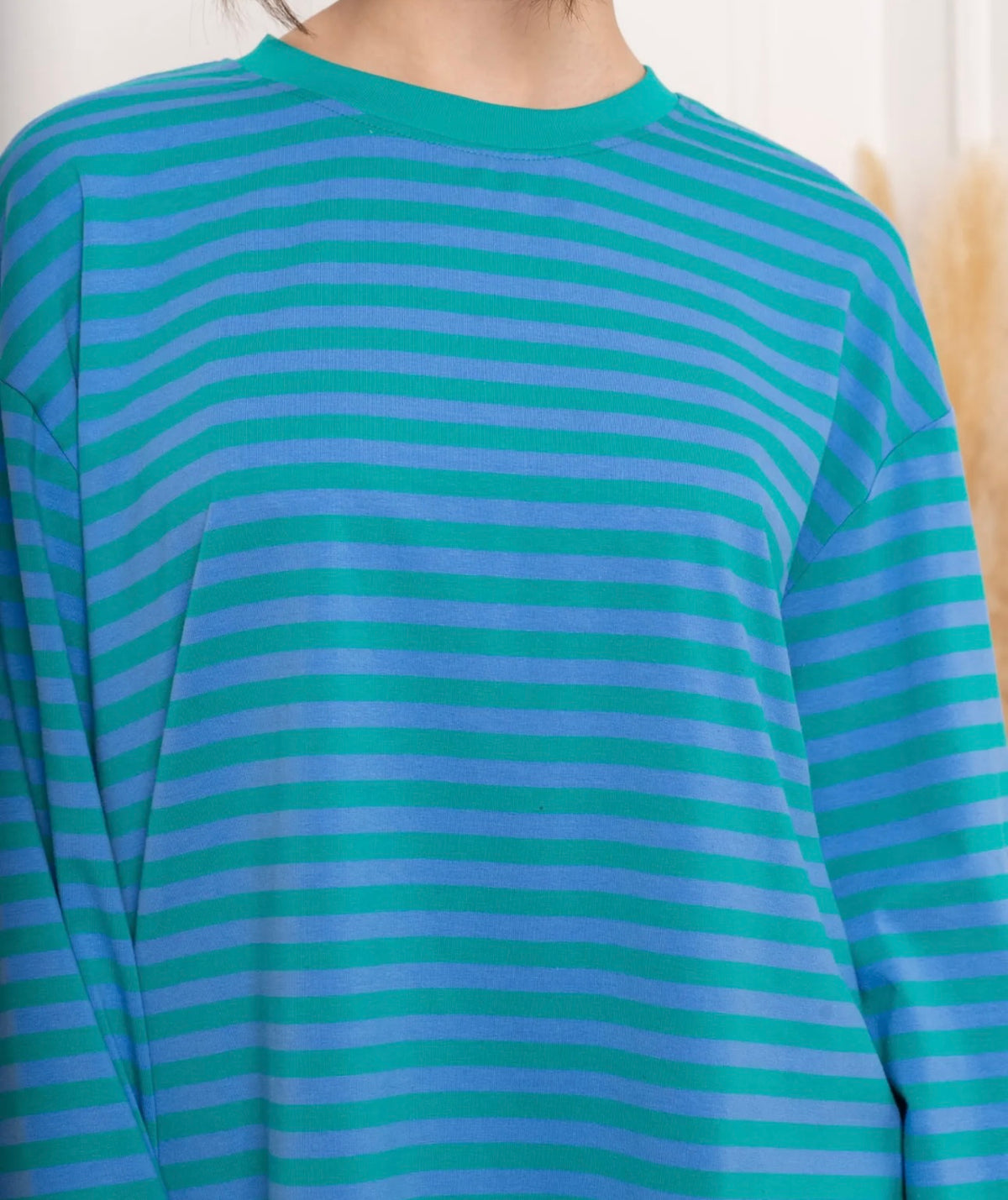 Roxie Long Sleeve Blue & Green