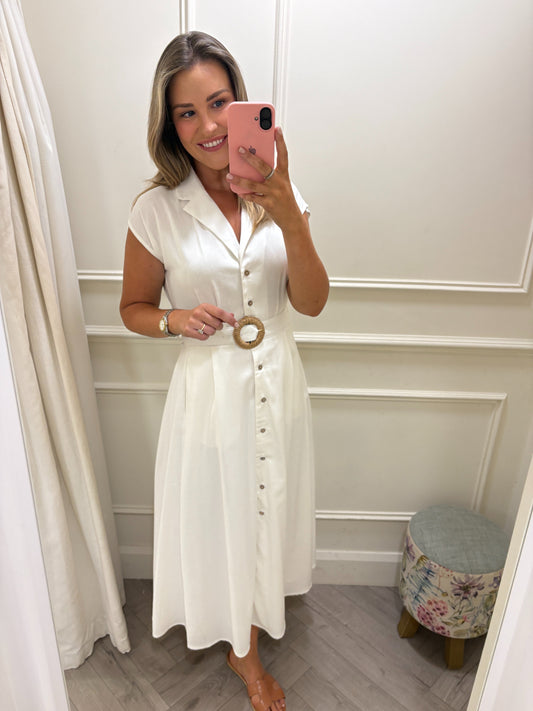 Terina Dress White
