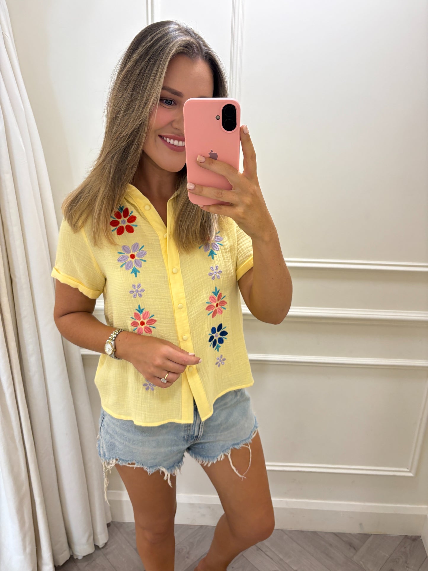 Faye Top Yellow