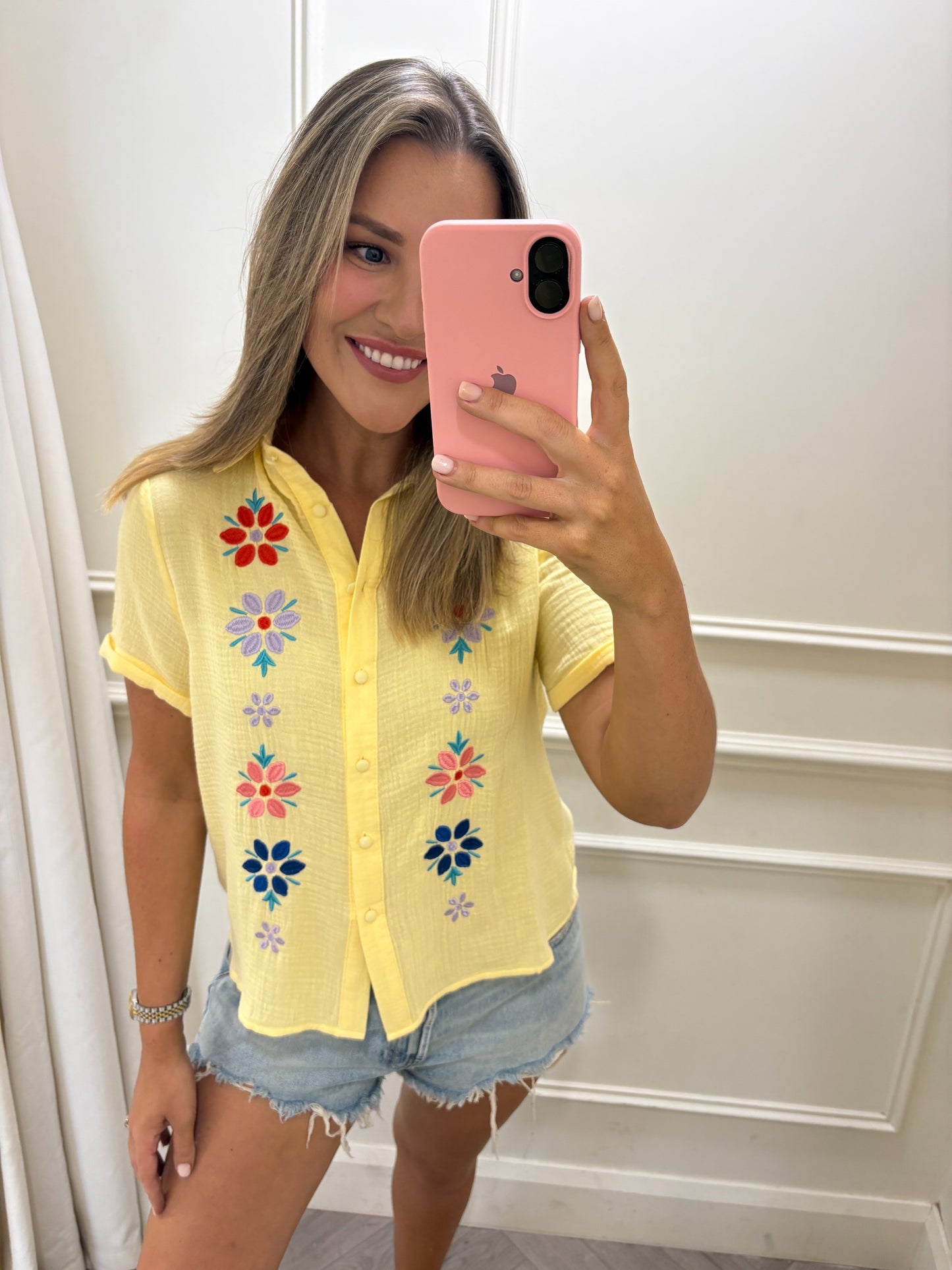 Faye Top Yellow