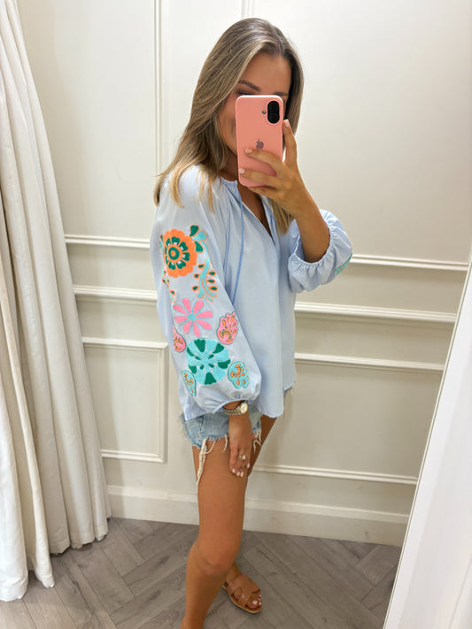 Yasmin Top Blue
