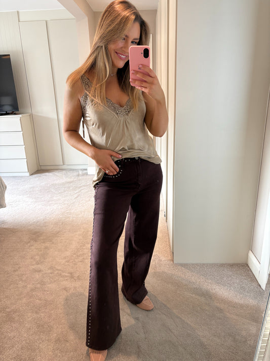 Lyra Jeans Brown