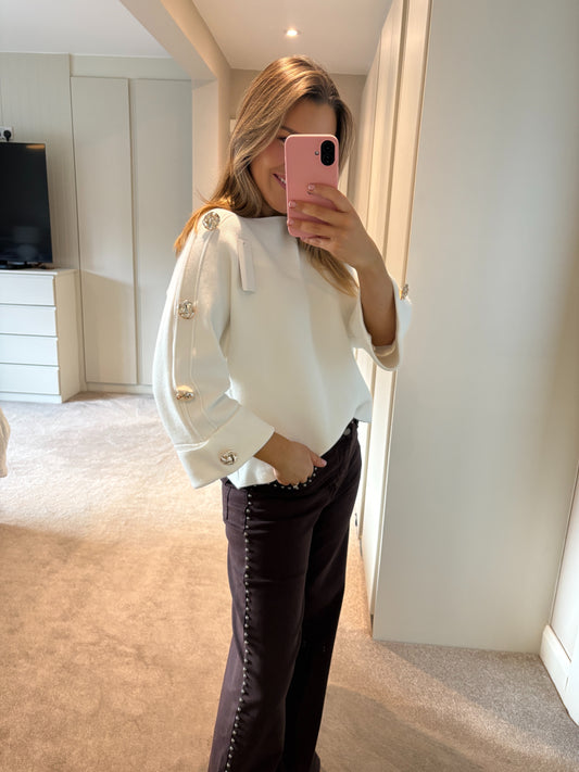 Chloe Knit White