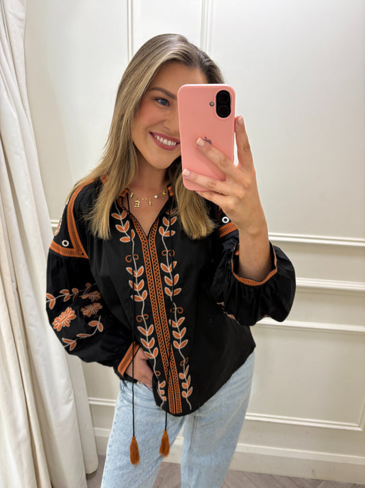 Nodie Blouse Black