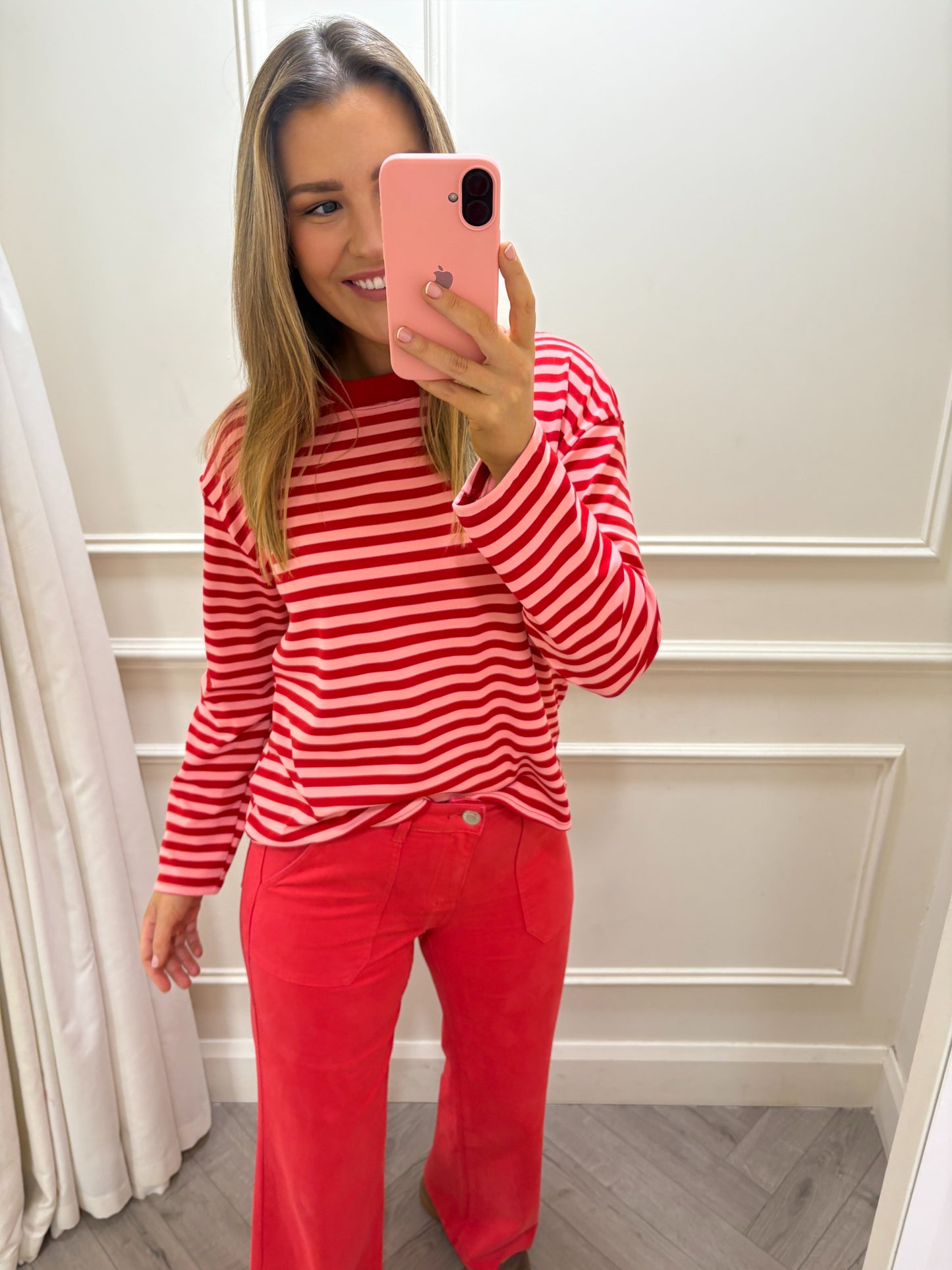 *PRE-ORDER* Billie Striped Top Red