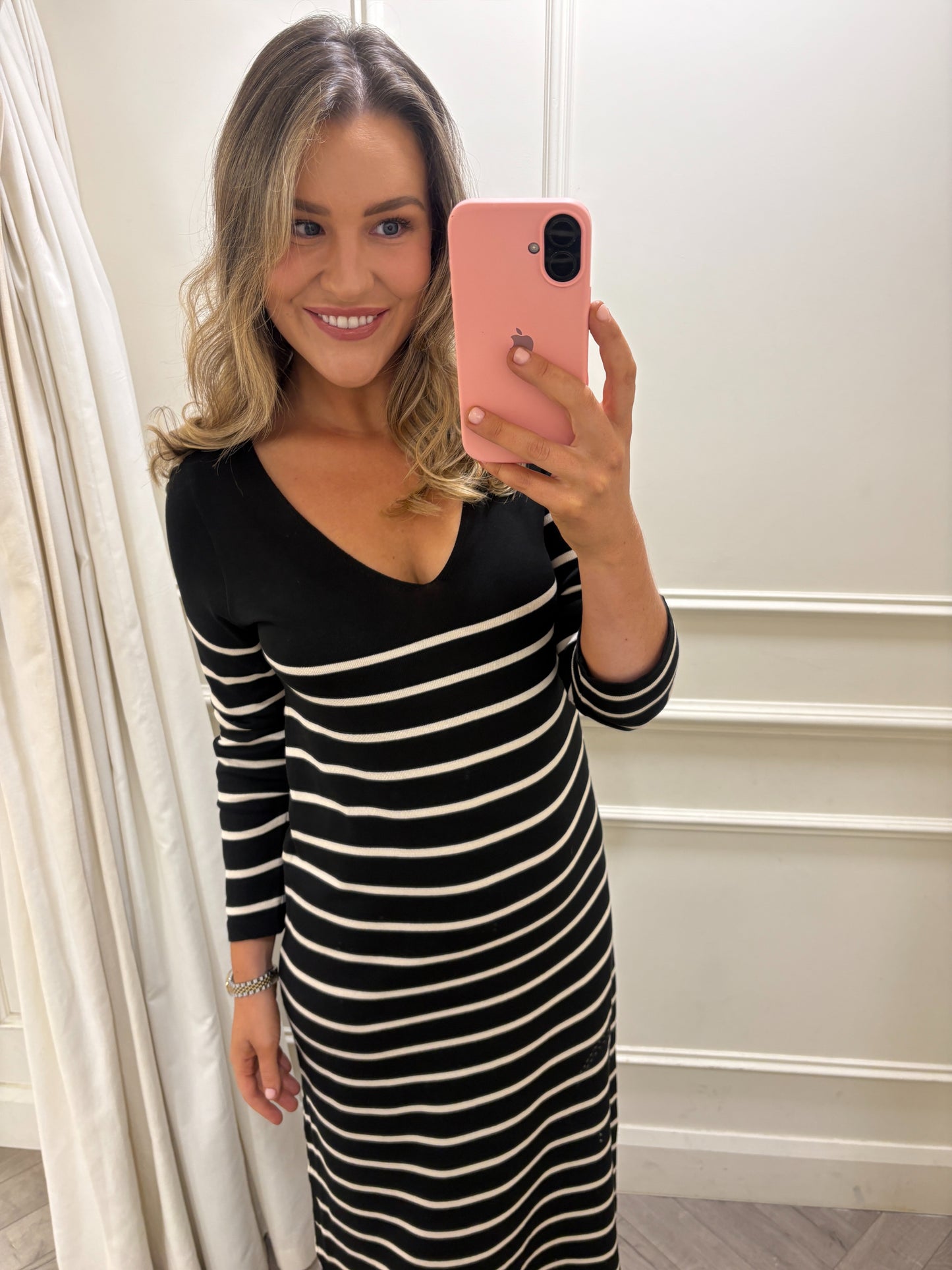 Alexis Knitted Dress Black