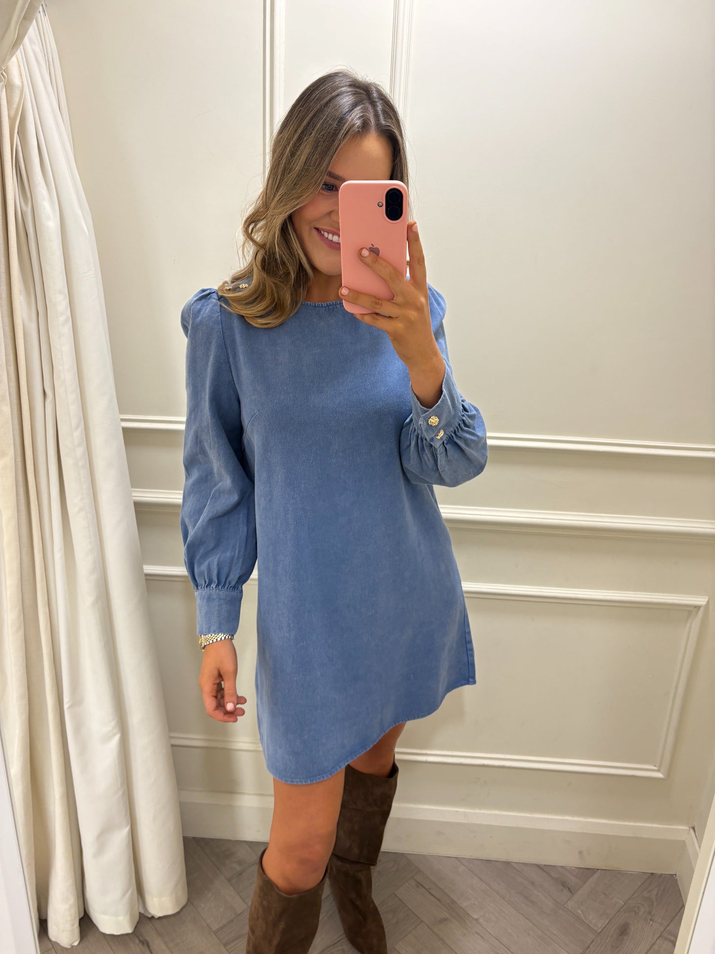 Nala Denim Dress Blue