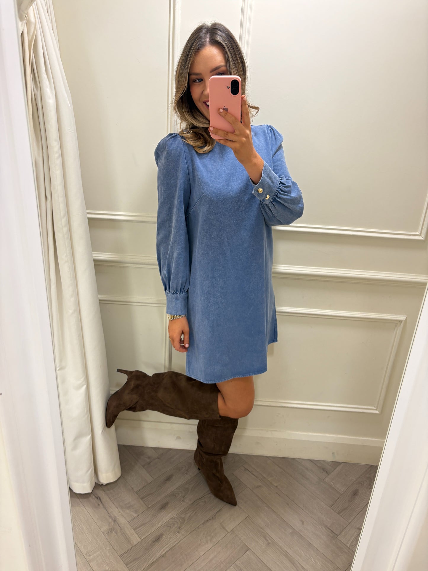 Nala Denim Dress Blue