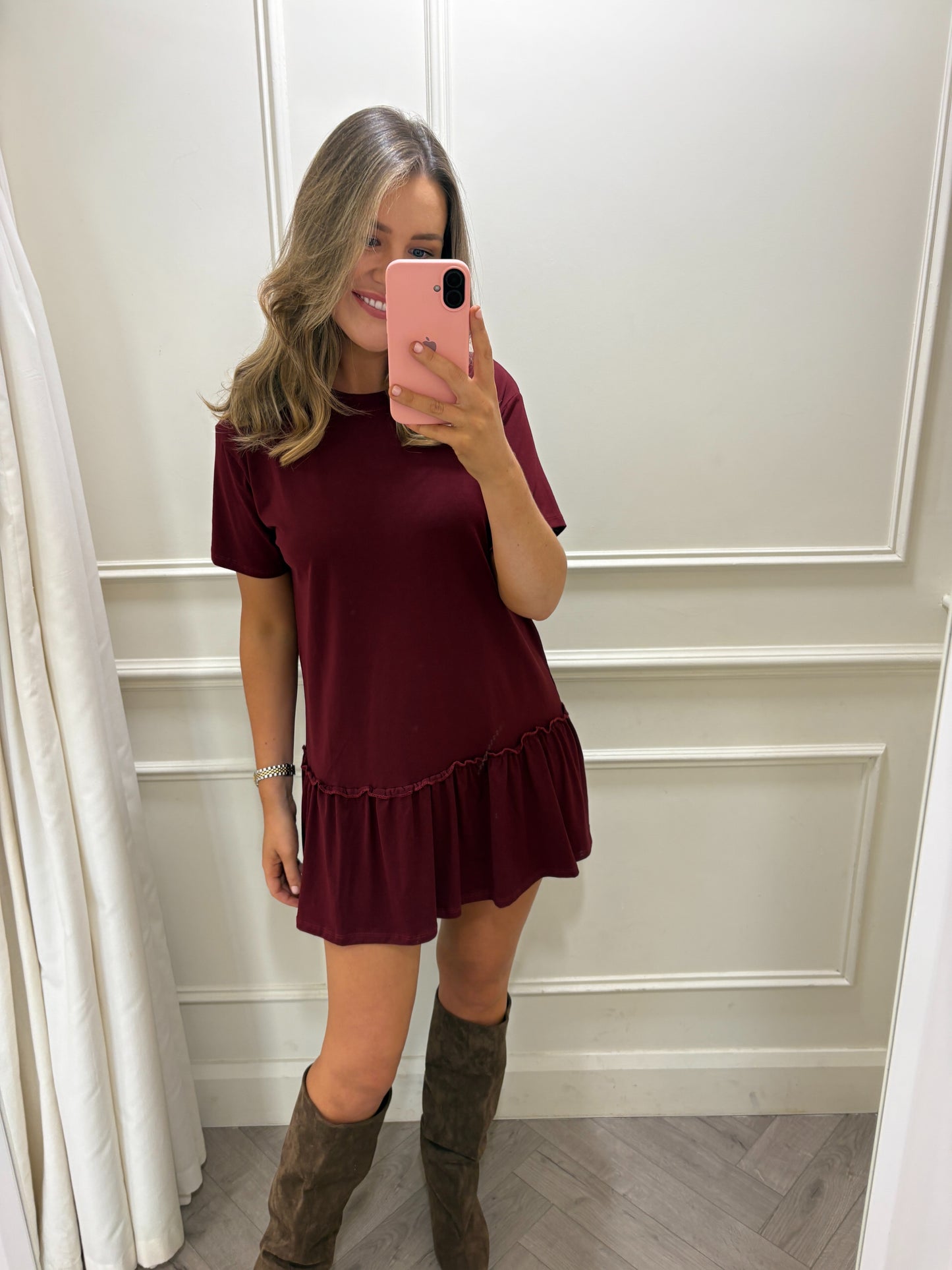 Jada Dress Burgundy