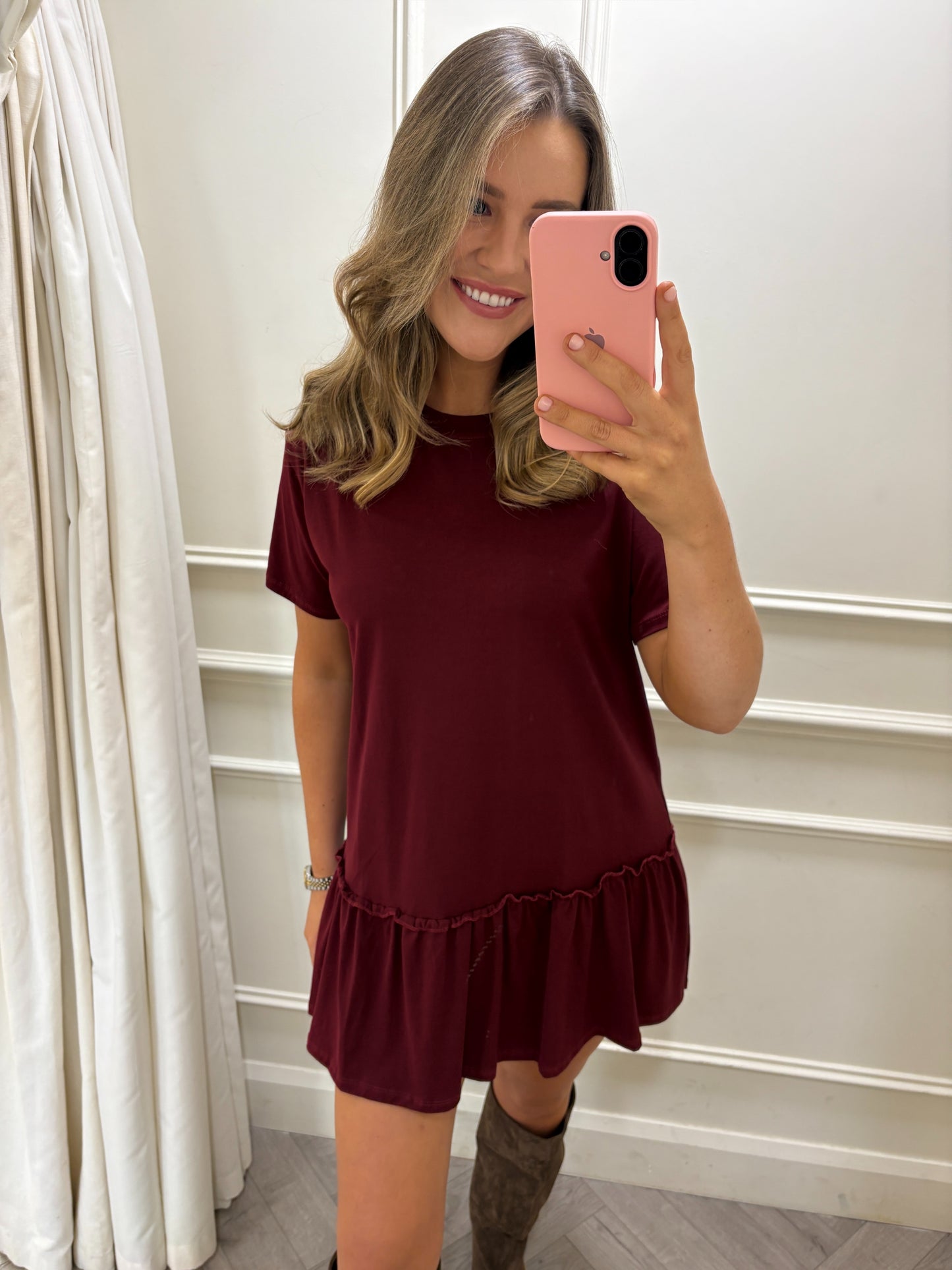 Jada Dress Burgundy