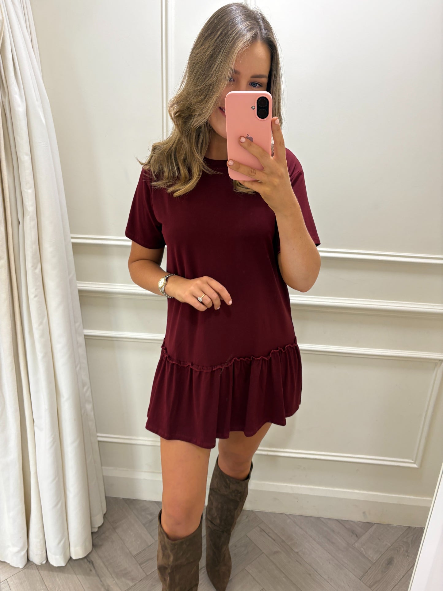 Jada Dress Burgundy
