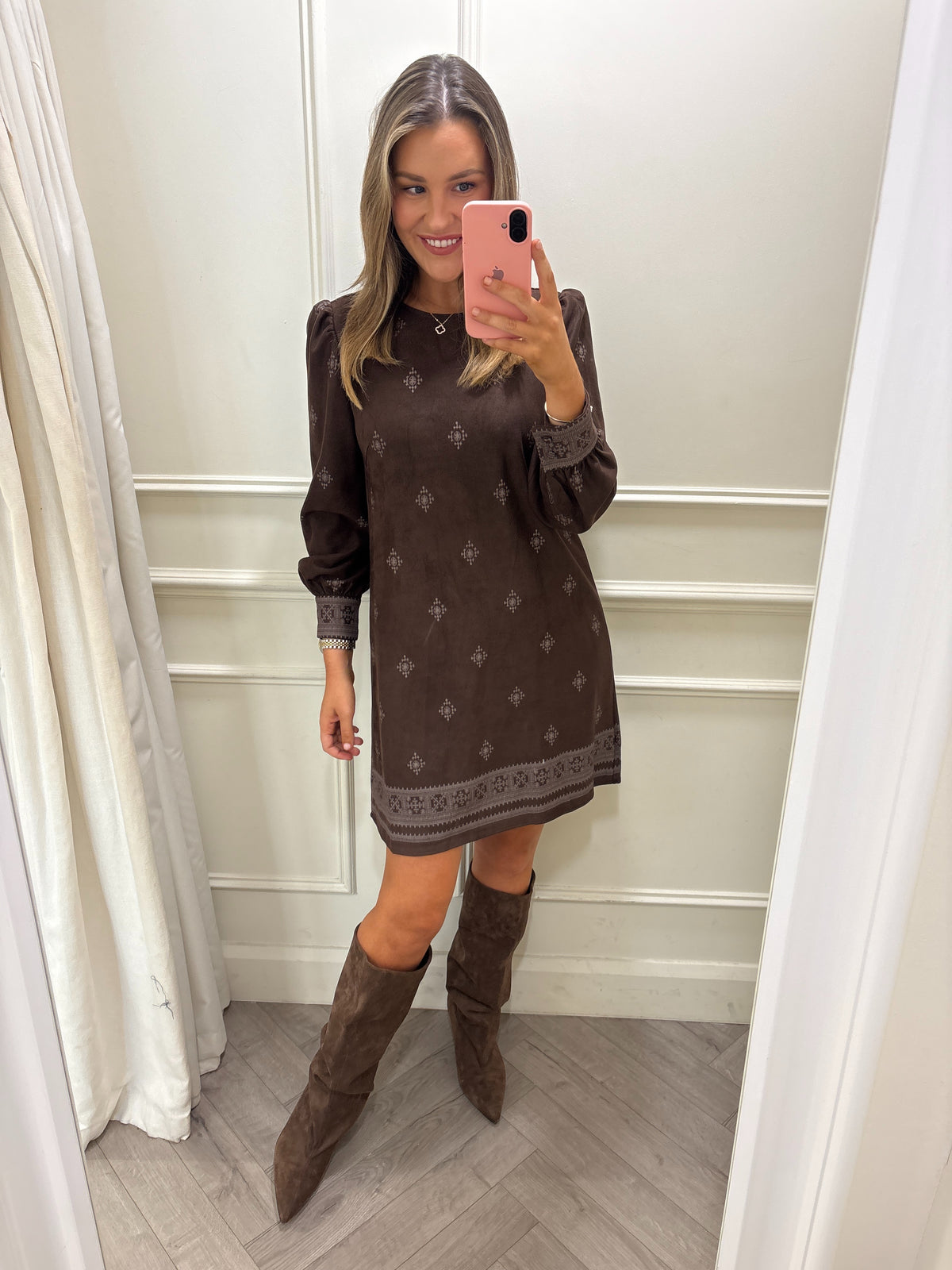 Ziggy Dress Chocolate Brown