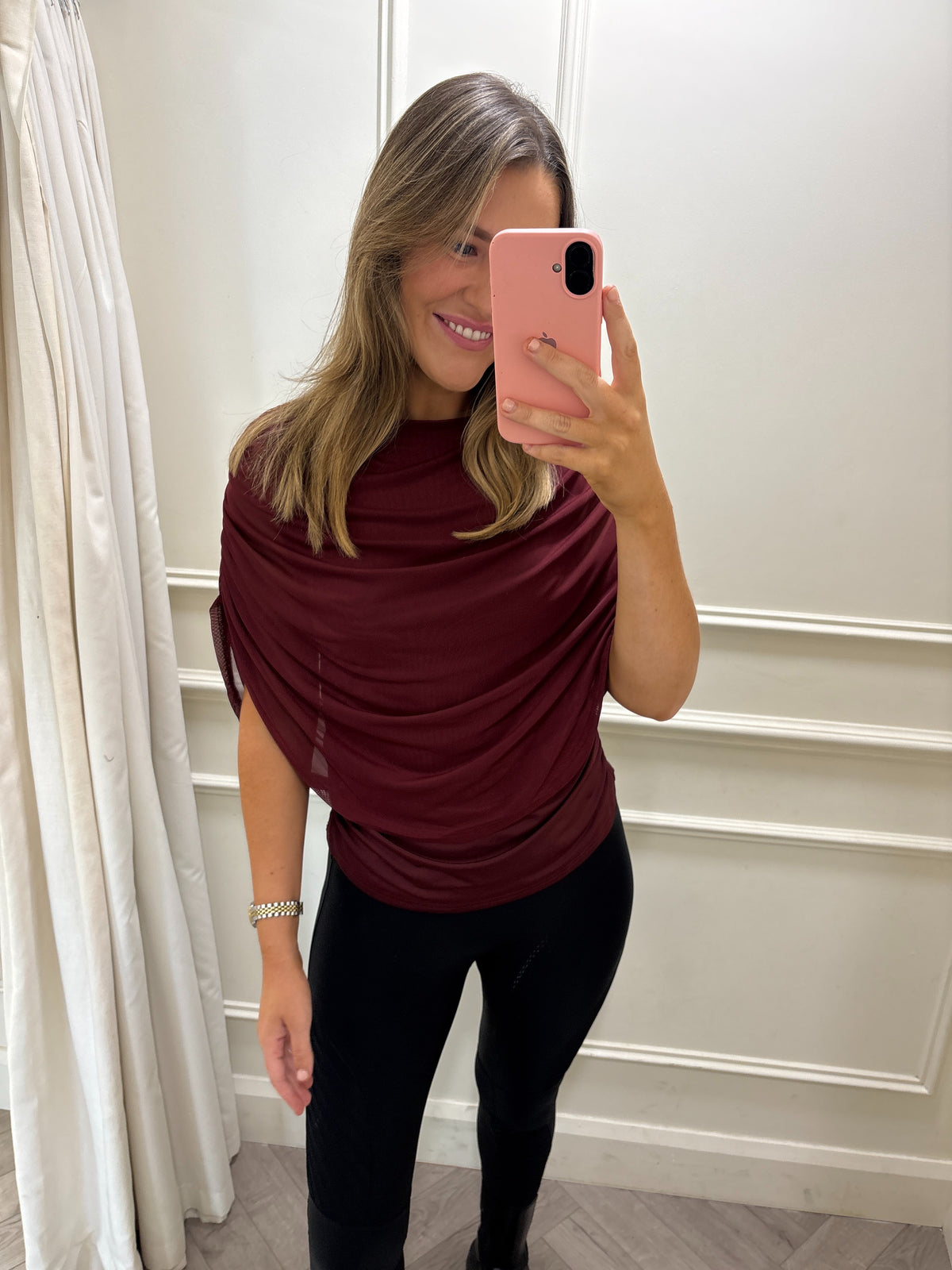 Cienna Top Burgundy