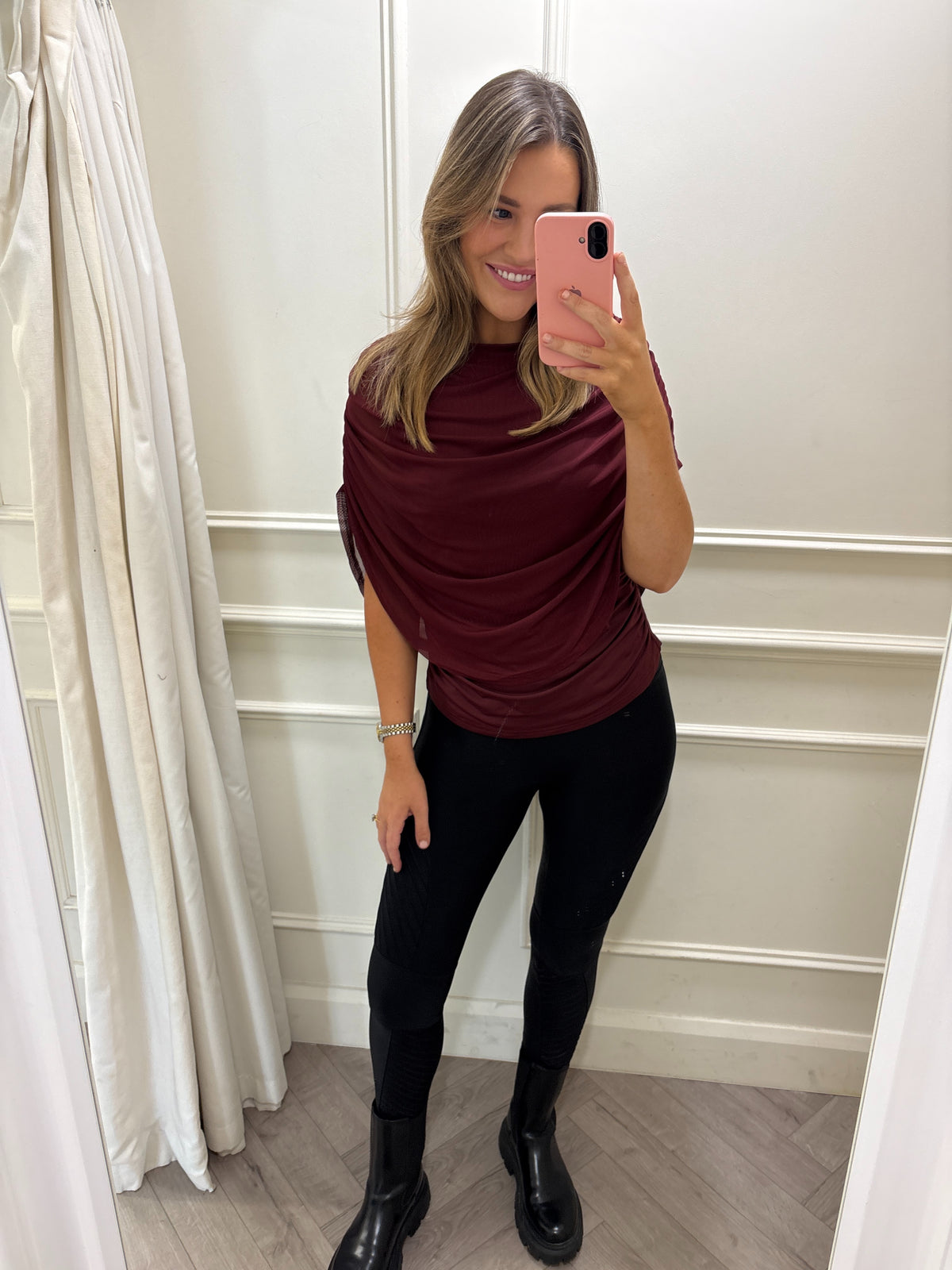 Cienna Top Burgundy