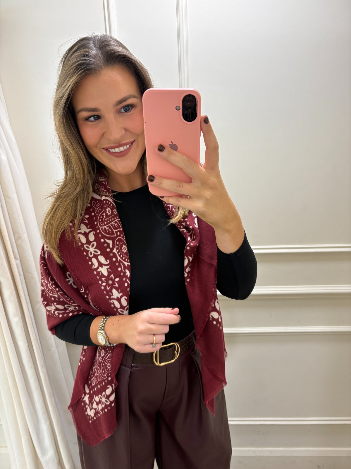 Olivia Scarf Burgundy