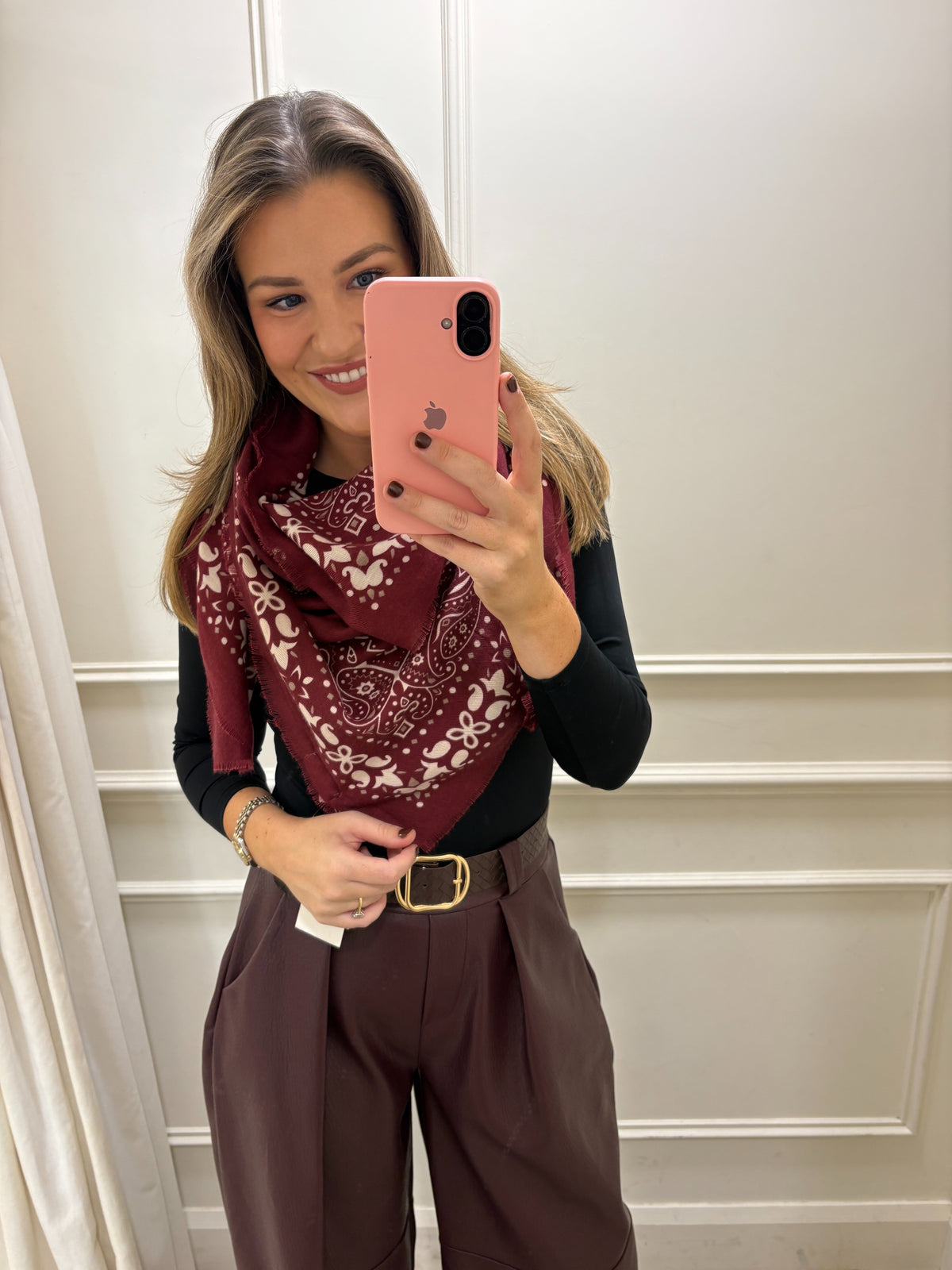 Olivia Scarf Burgundy