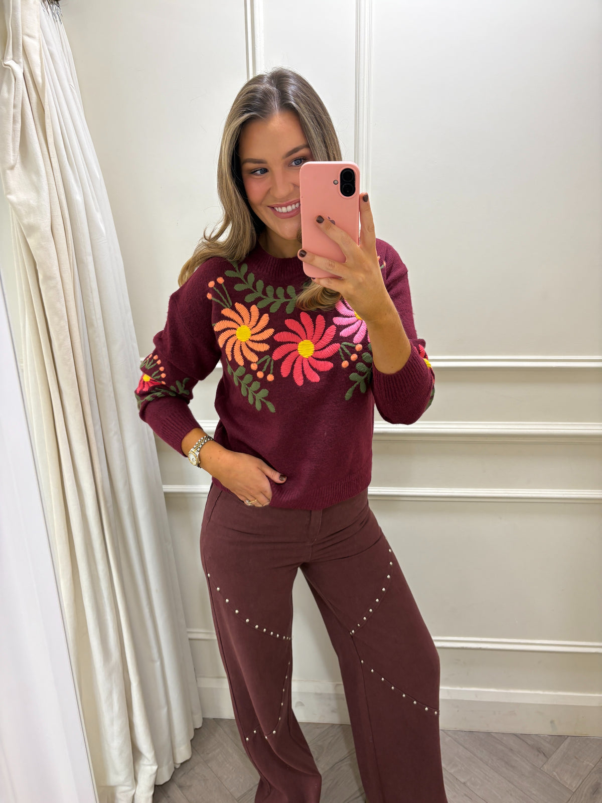 Cleo Knit Burgundy