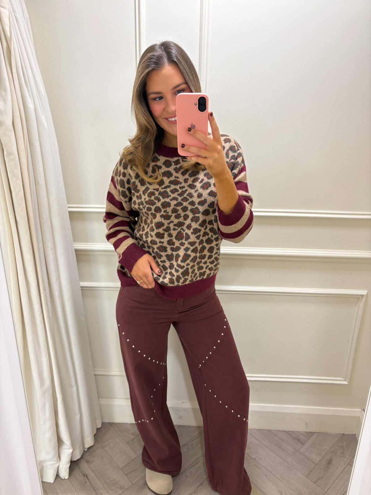 Amberlyn Knit Burgundy