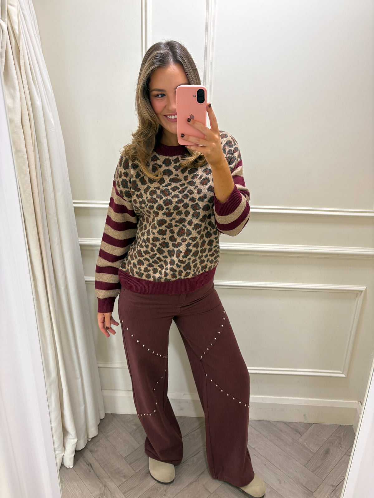 Amberlyn Knit Burgundy