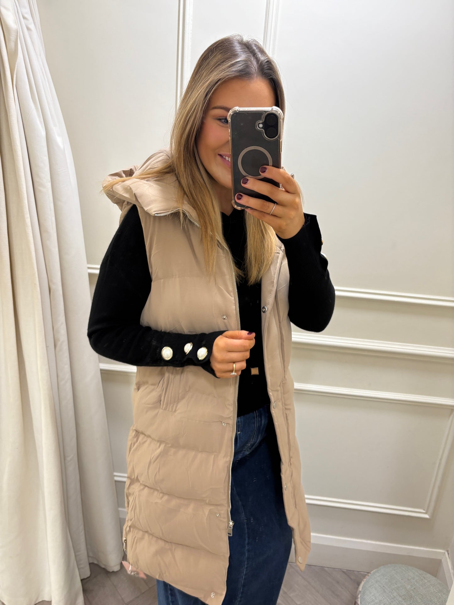 Layne Gilet Beige