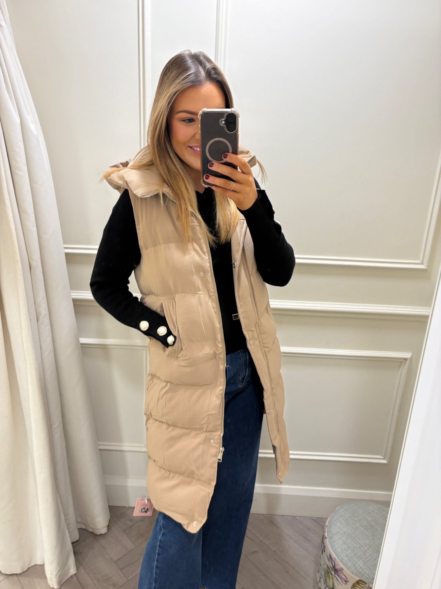 Layne Gilet Beige