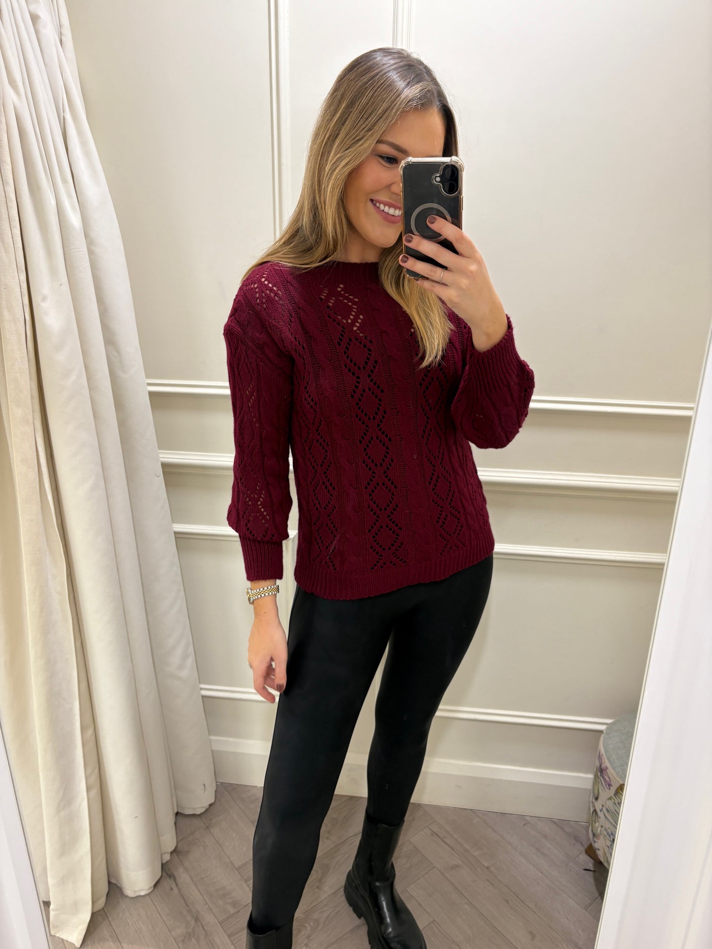 Laci Knit Burgundy