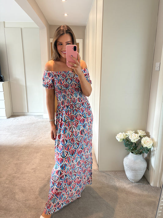 Bloomey Dress Blue