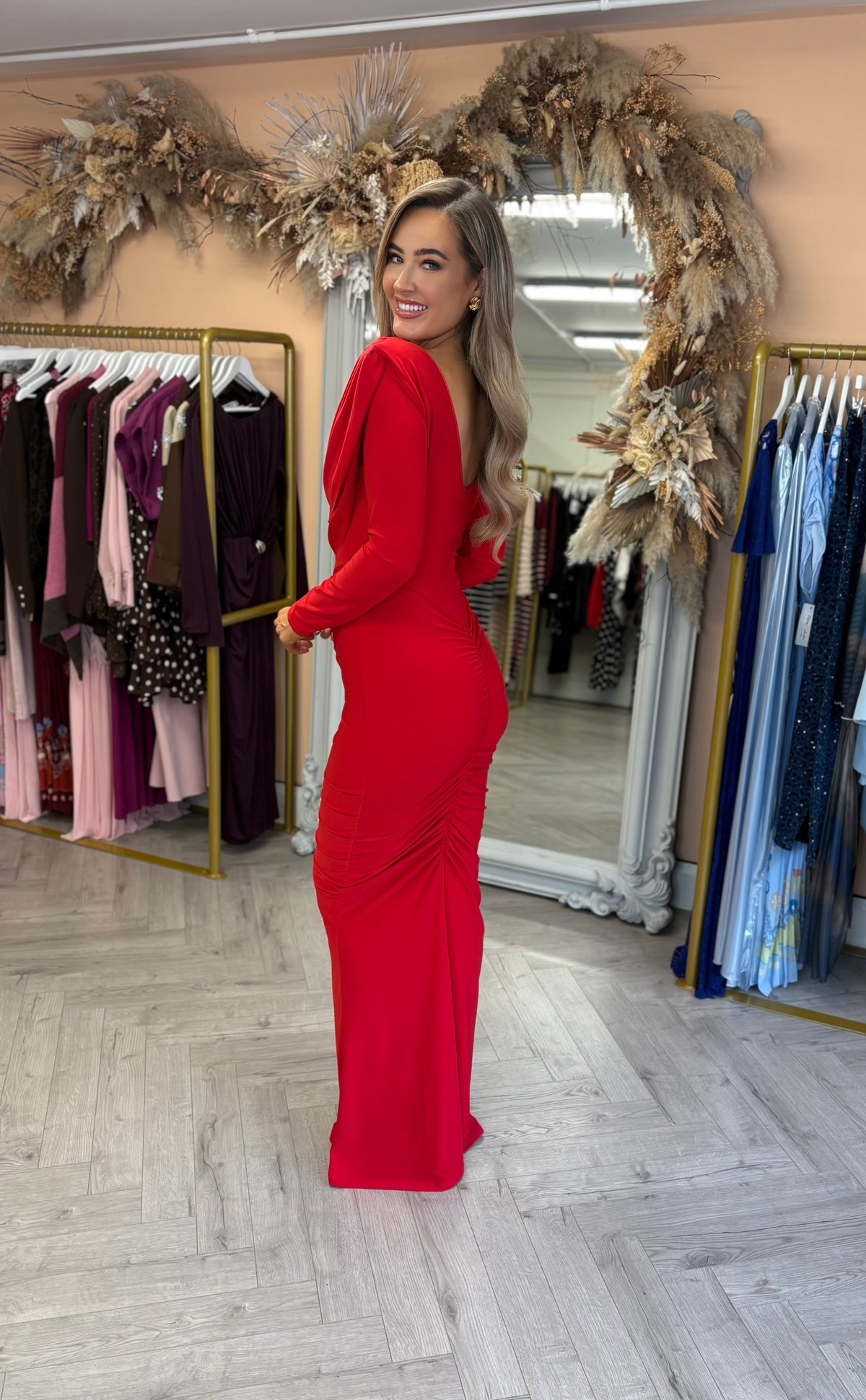Vaeda Dress Red