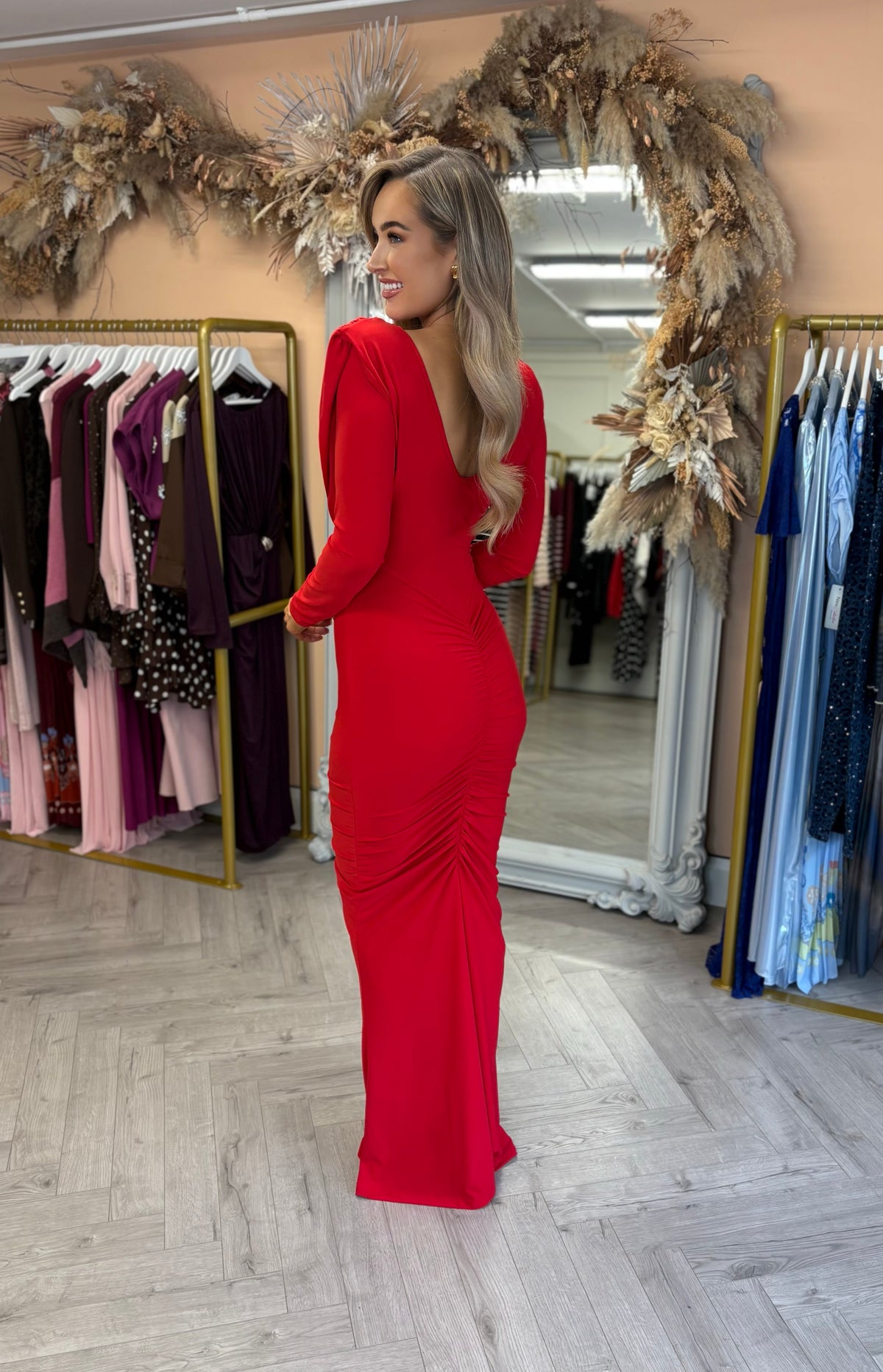 Vaeda Dress Red