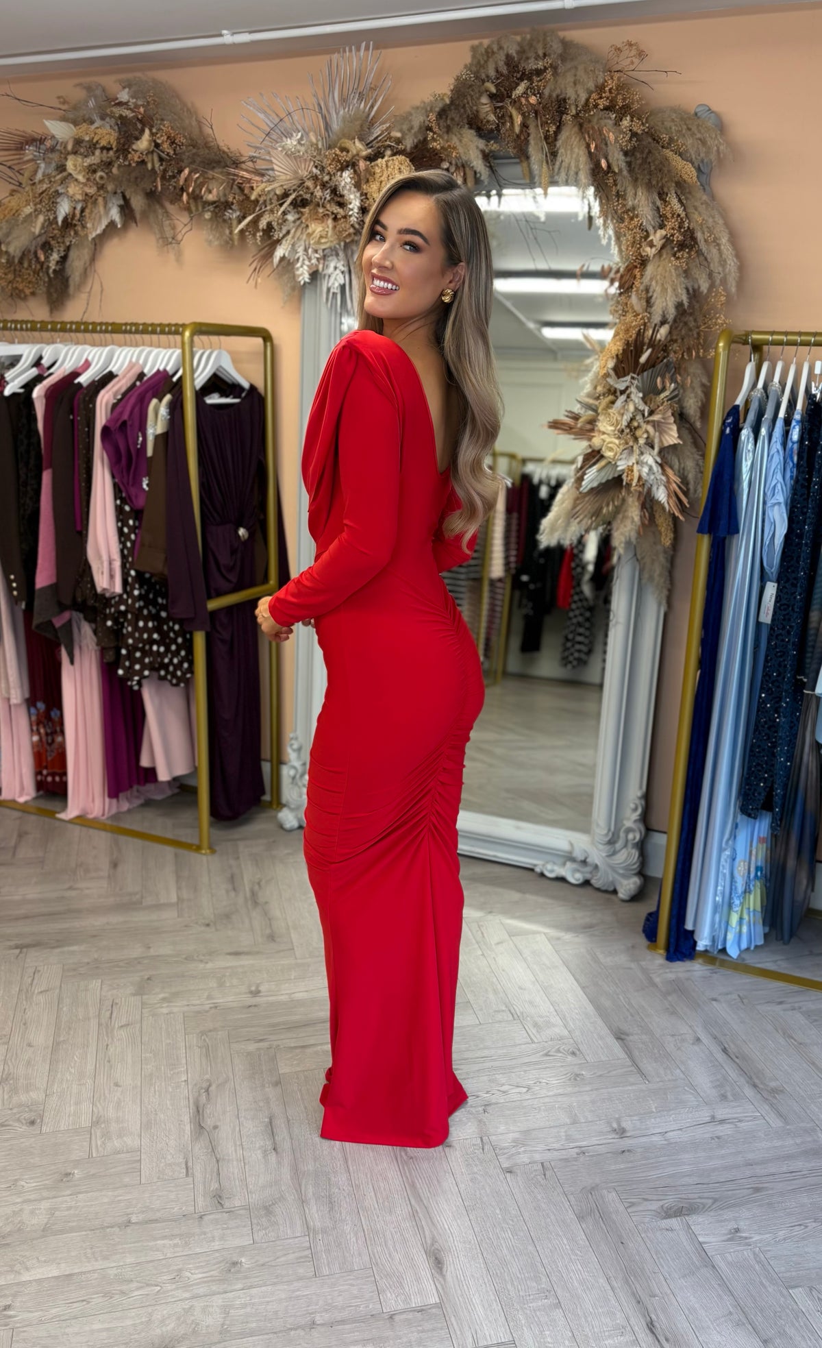 Vaeda Dress Red